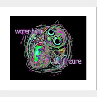 Waterbear don't care oil slick Posters and Art